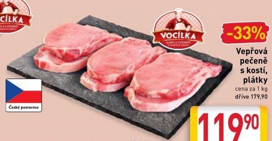 Vepřová pečeně s kostí Vocílka