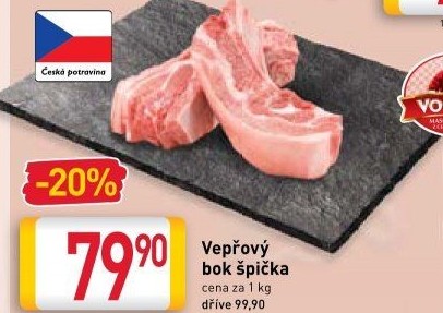 Vepřový bok s kostí špička Vocílka