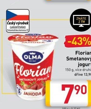Jogurt smetanový Florian Olma