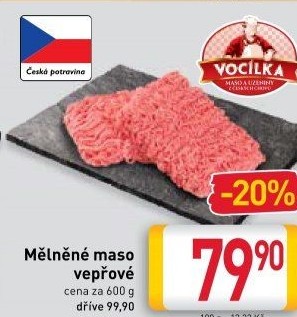 Maso mleté vepřové Vocílka