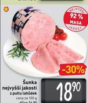 Šunka nejvyšší jakosti