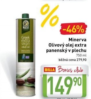 Olivový olej extra panenský Minerva