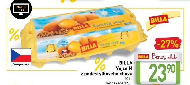 Vejce z podestýlky M Billa