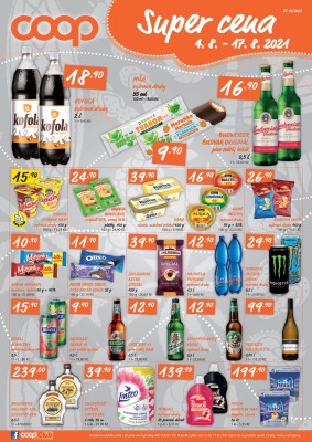 akční leták COOP 4.8.2021-17.8.2021