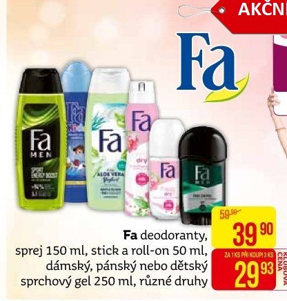 Deodorant sprej Fa