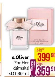 Toaletní voda dámská For Her s.Oliver