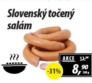 Salám slovenský točený