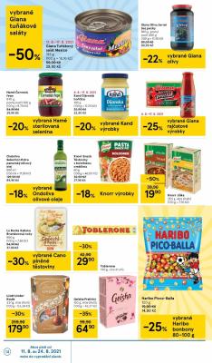 akční leták Tesco 11.8.2021-17.8.2021