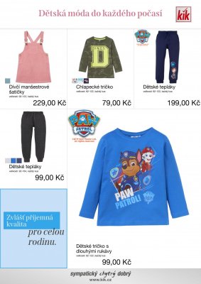 akční leták Kik textil 9.8.2021-29.8.2021