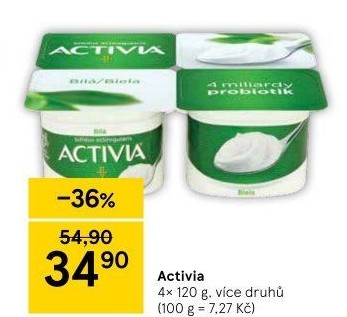 Bílý jogurt Activia Danone