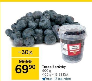 Borůvky Tesco