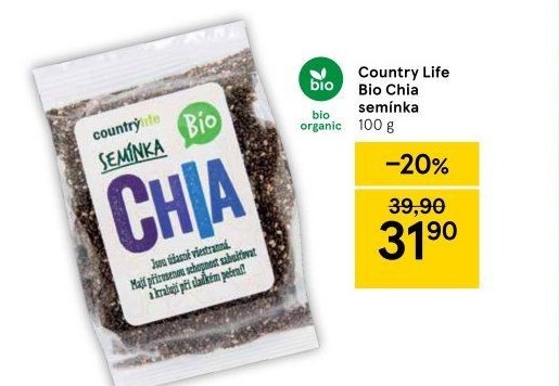 Chia semínka bio Country Life