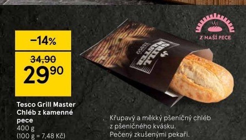 Chléb Grill Master Tesco