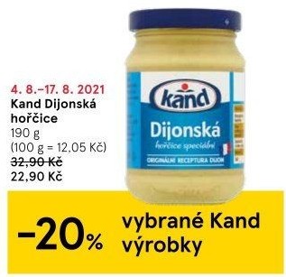 Hořčice dijonská Kand