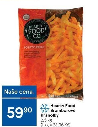 Hranolky mražené Hearty Food Co Tesco