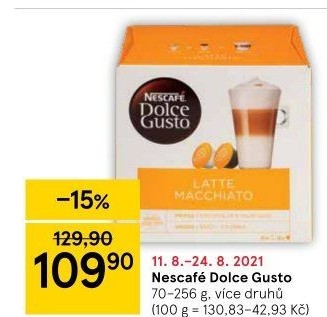 Kapsle Dolce Gusto Nescafé