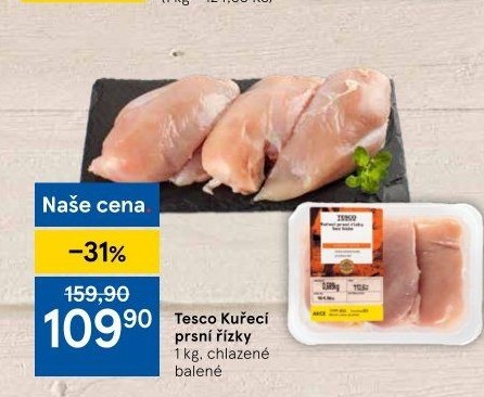 Kuřecí prsní řízky Tesco