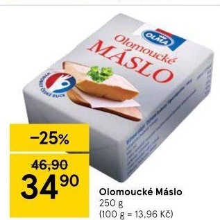 Máslo Olomoucké Olma