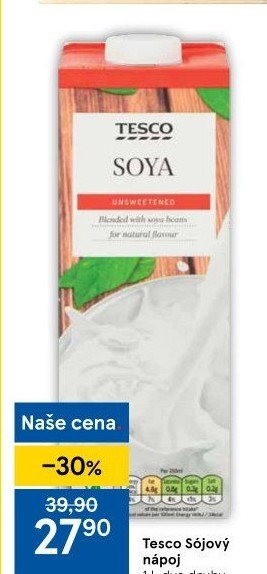 Nápoj sójový Tesco