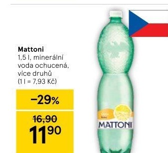 Ochucená voda Mattoni