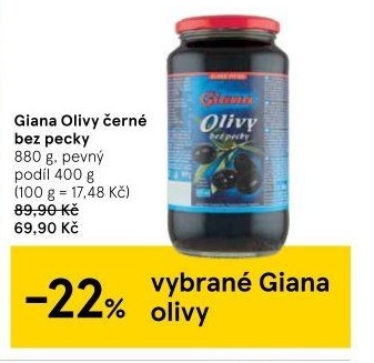 Olivy černé Giana