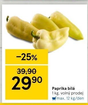 Paprika bílá