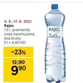 Přírodní voda Rajec