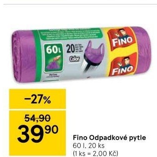 Pytle na odpadky 60 l Fino