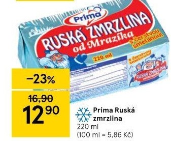 Ruská zmrzlina Prima