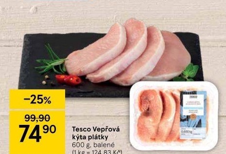 Vepřová kýta bez kosti Tesco