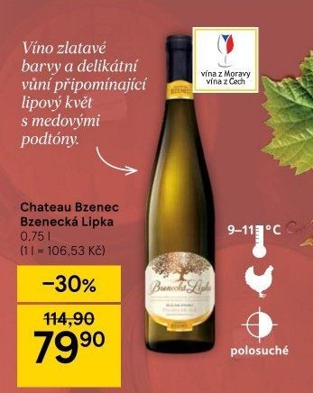 Vína Bzenecká Lipka Chateau Bzenec