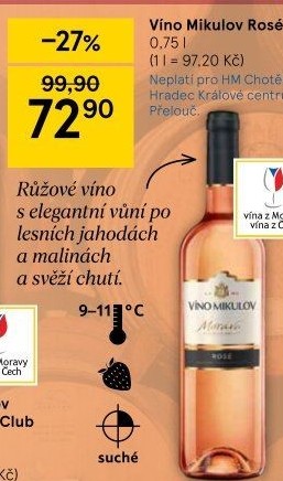 Víno Rosé Víno Mikulov