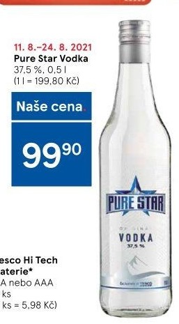 Vodka Pure Star