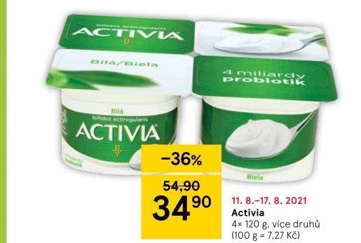 Bílý jogurt Activia Danone