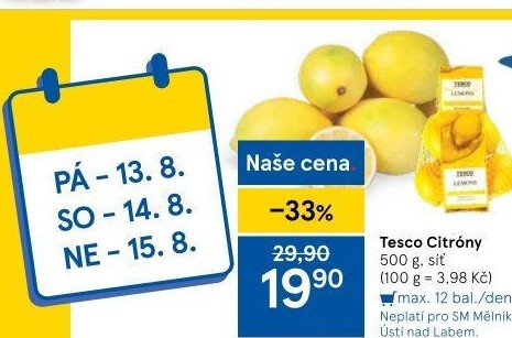 Citrony Tesco