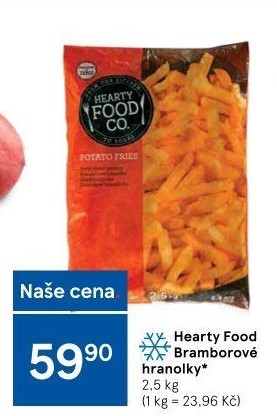 Hranolky mražené Hearty Food Co Tesco