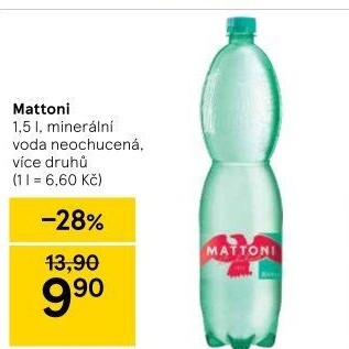 Přírodní voda Mattoni