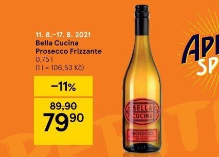 Prosecco Frizzante Bella Cucina
