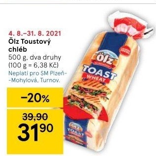 Toustový chléb Ölz