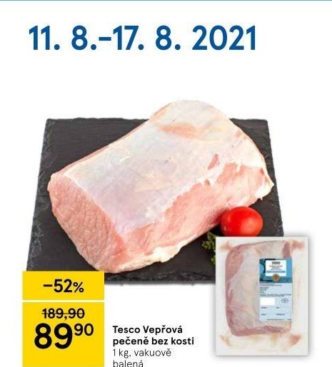 Vepřová pečeně bez kosti Tesco