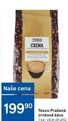 Zrnkové kávy Tesco