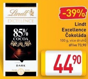 Čokoláda Excellence Lindt
