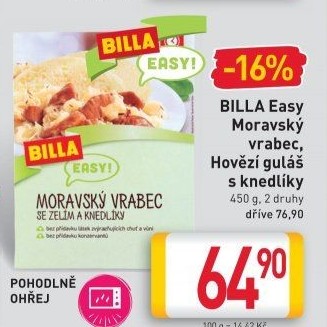 Moravský vrabec Easy Billa