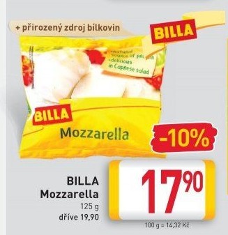 Sýr Mozzarella Billa