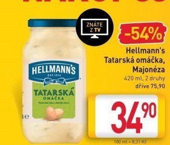 Tatarská omáčka Hellmann'