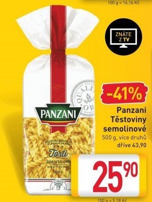 Těstoviny Panzani
