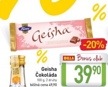 Čokoláda Geisha