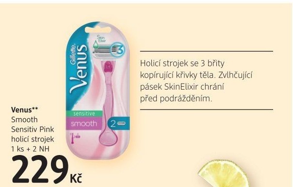 Holicí strojek dámský Sensitive Smooth Gillette Venus