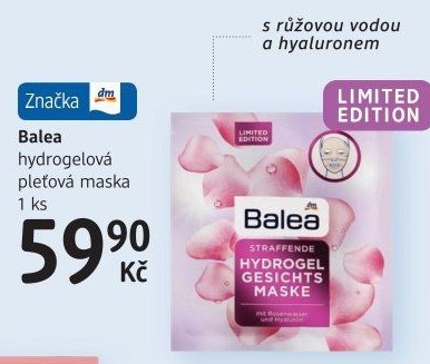 Pleťová maska hydrogelová Balea