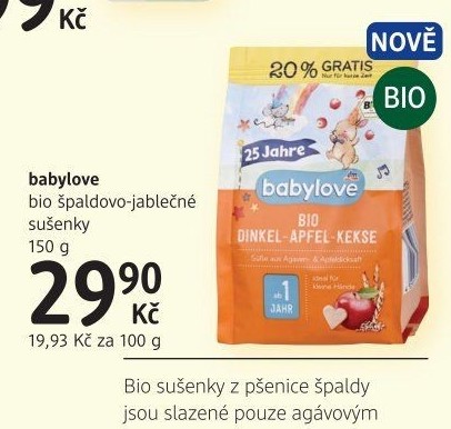 Sušenky špaldové bio Babylove